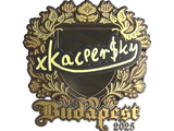 Artwork for Sticker | xKacpersky (Gold) | Budapest 2025