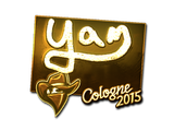 Artwork for Sticker | yam (Gold) | Cologne 2015