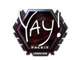 Artwork for Sticker | yay (Foil) | London 2018