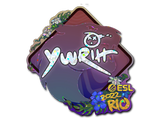 Artwork for Sticker | yuurih (Glitter) | Rio 2022