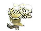 Artwork for Sticker | yuurih (Gold) | Paris 2023