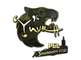 Artwork for Sticker | yuurih (Gold) | Stockholm 2021