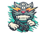 Artwork for Sticker | Zap Cat