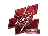 Artwork for Sticker | Zeus | Atlanta 2017