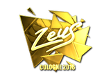 Artwork for Sticker | Zeus (Gold) | Cologne 2016