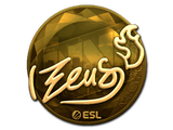 Artwork for Sticker | Zeus (Gold) | Katowice 2019