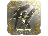 Artwork for Sticker | zevy (Gold) | Austin 2025