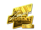 Sticker | znajder (Gold) | Atlanta 2017