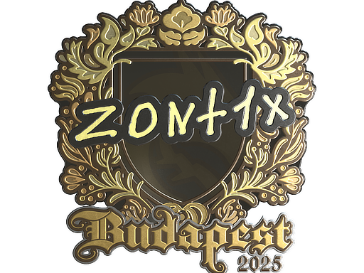 Sticker | zont1x (Gold) | Budapest 2025