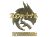Artwork for Sticker | zont1x (Gold) | Copenhagen 2024