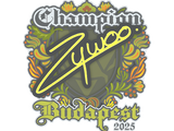 Artwork for Sticker | ZywOo (Champion) | Budapest 2025