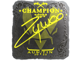 Artwork for Sticker | ZywOo (Foil, Champion) | Austin 2025