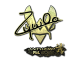 Artwork for Sticker | ZywOo (Gold) | Antwerp 2022