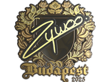 Artwork for Sticker | ZywOo (Gold) | Budapest 2025