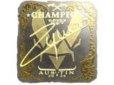 Artwork for Sticker | ZywOo (Gold, Champion) | Austin 2025