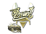 Artwork for Sticker | ZywOo (Gold, Champion) | Paris 2023
