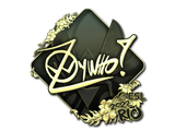 Artwork for Sticker | ZywOo (Gold) | Rio 2022