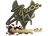 Artwork for Sticker | ZywOo (Gold) | Shanghai 2024