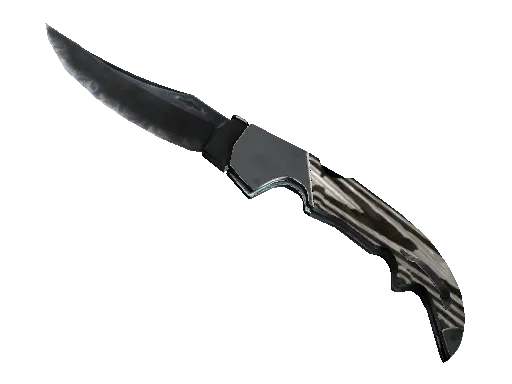 Falchion Knife | Black Laminate (Minimal Wear) | CS2 skin - Pricempire.com