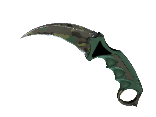 Karambit | Boreal Forest (Well-Worn) | CS2 skin - Pricempire.com