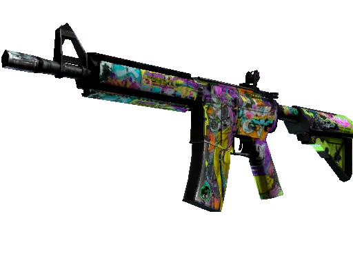 M4A4 | In Living Color (Battle-Scarred) | CS2 skin - Pricempire.com