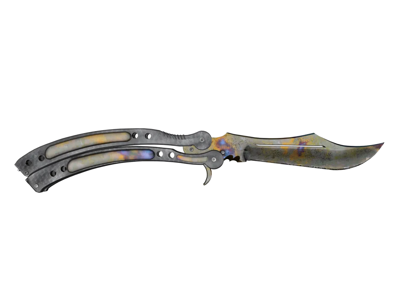 Butterfly Knife Case Hardened CS2 skin