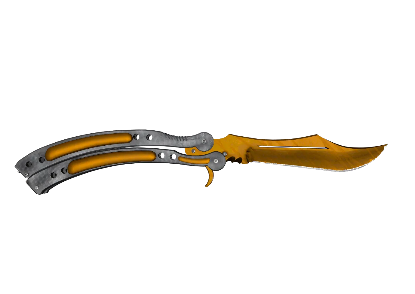 Butterfly Knife Tiger Tooth CS2 skin