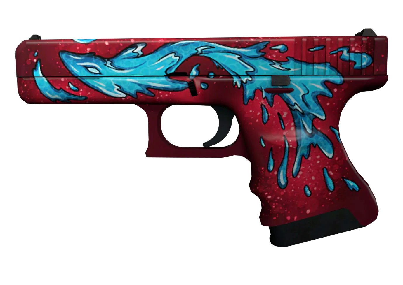 Glock 18 Water Elemental Cs2 Skin