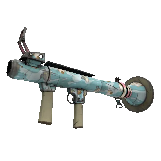 Festive Specialized Killstreak Blue Mew Rocket Launcher (Field-Tested) item image optimized