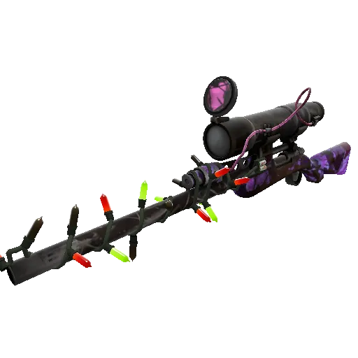 Festivized Killstreak Purple Range Sniper Rifle (Battle Scarred) item image optimized